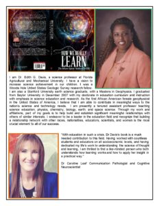 How we really learn book promo info, Dr. Edith G. Davis